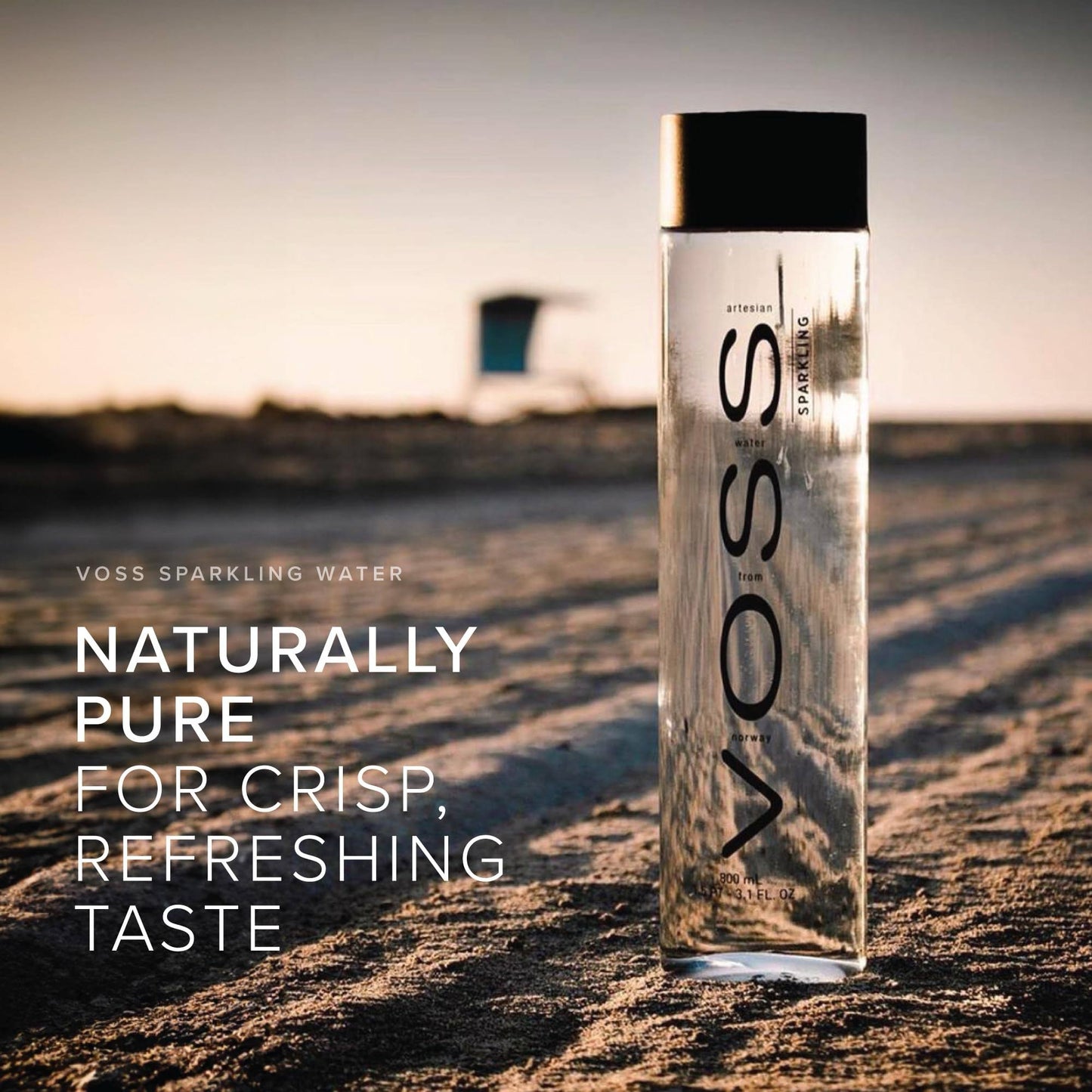 Voss Sparkling Water 800ml X 12 Box Glass bottle