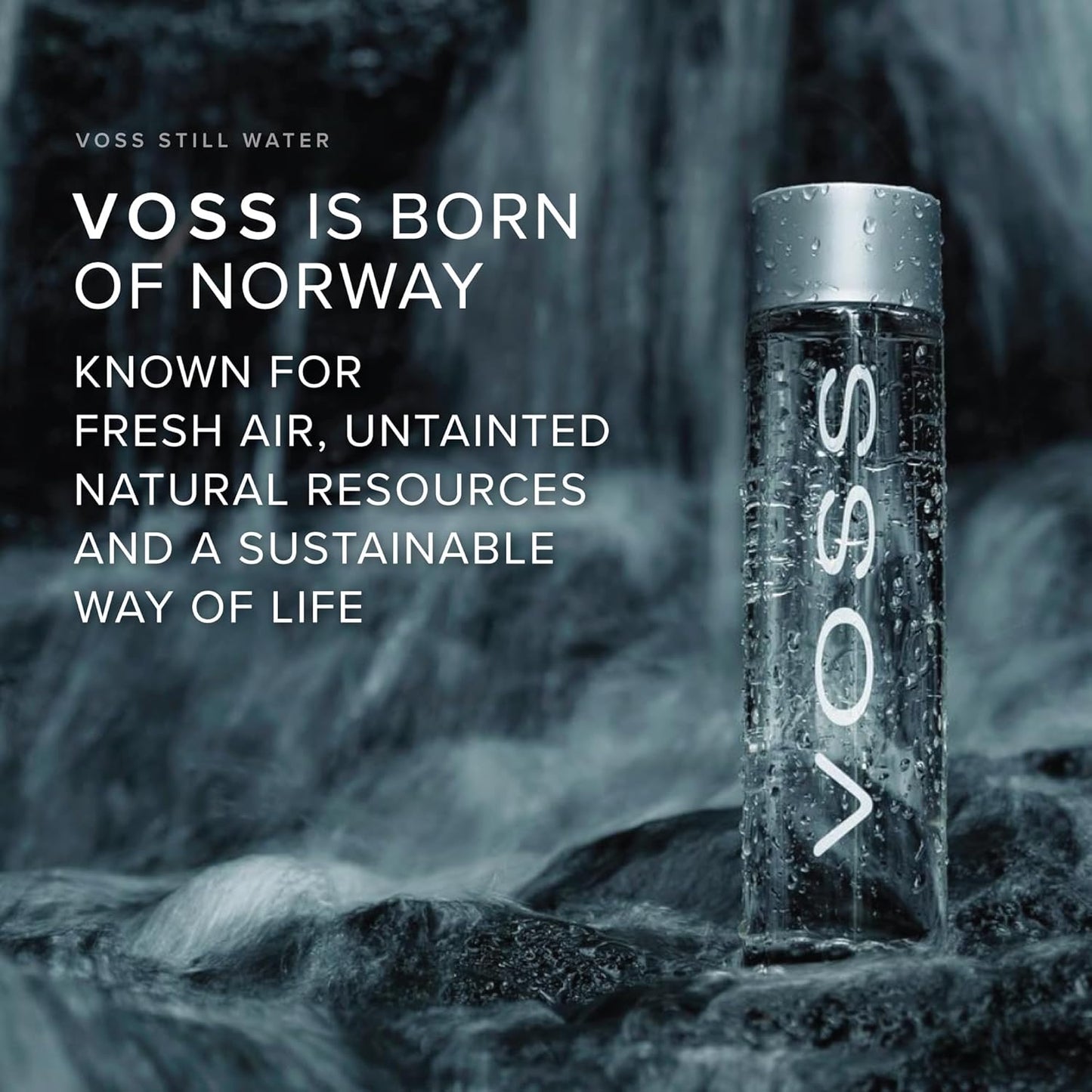 Voss Still Water 800ml X 12 Box Glass bottle