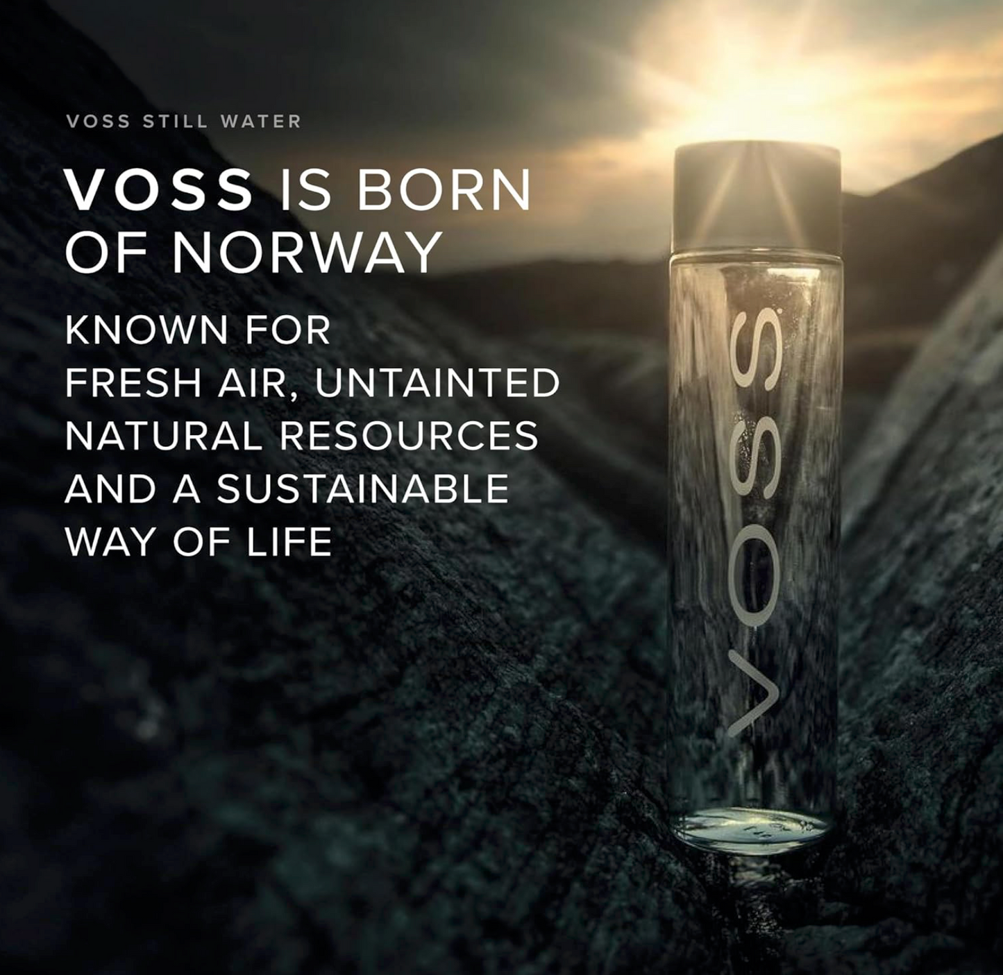 Voss Still Water 375ml X 24 Box Glass bottle