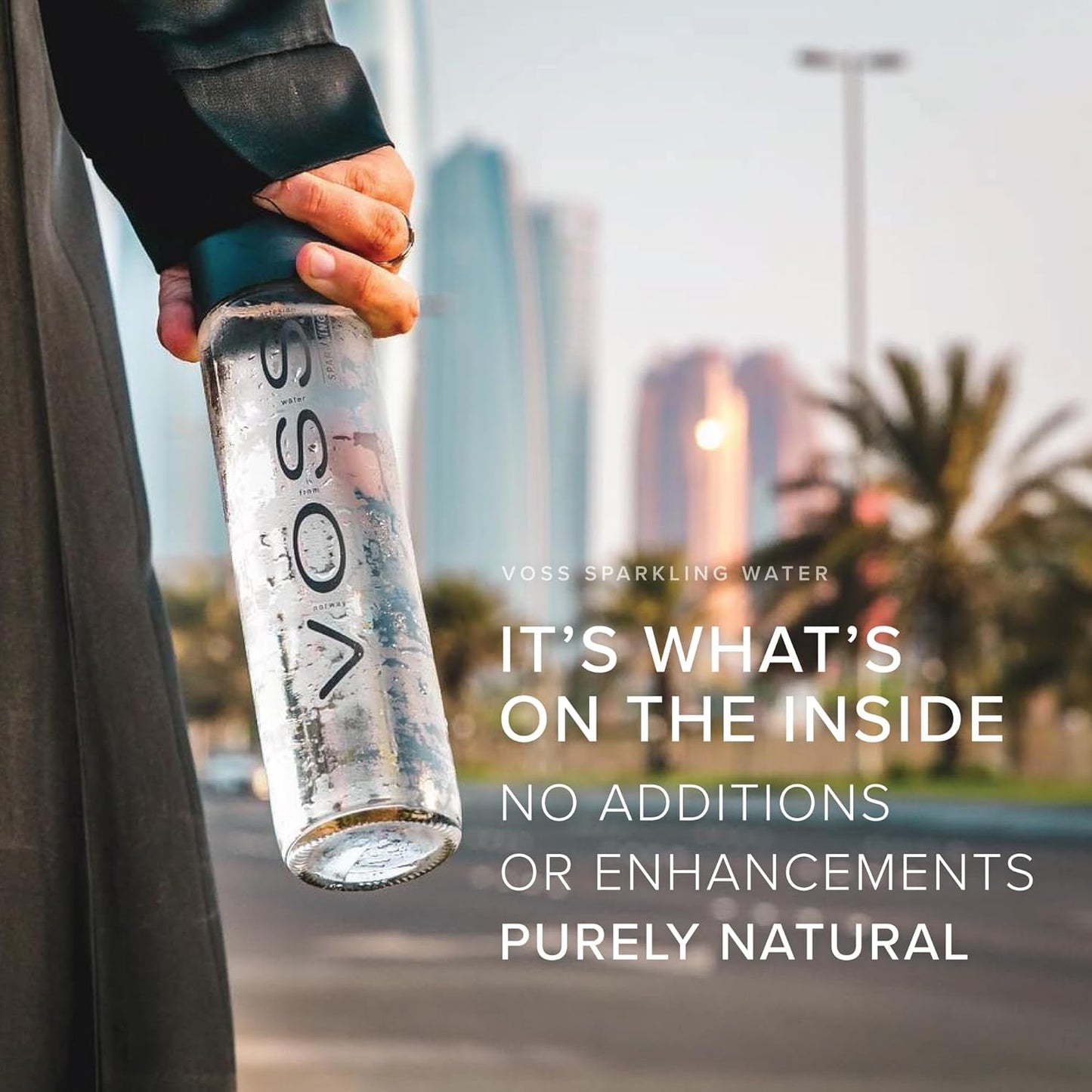 Voss Sparkling Water 800ml X 12 Box Glass bottle