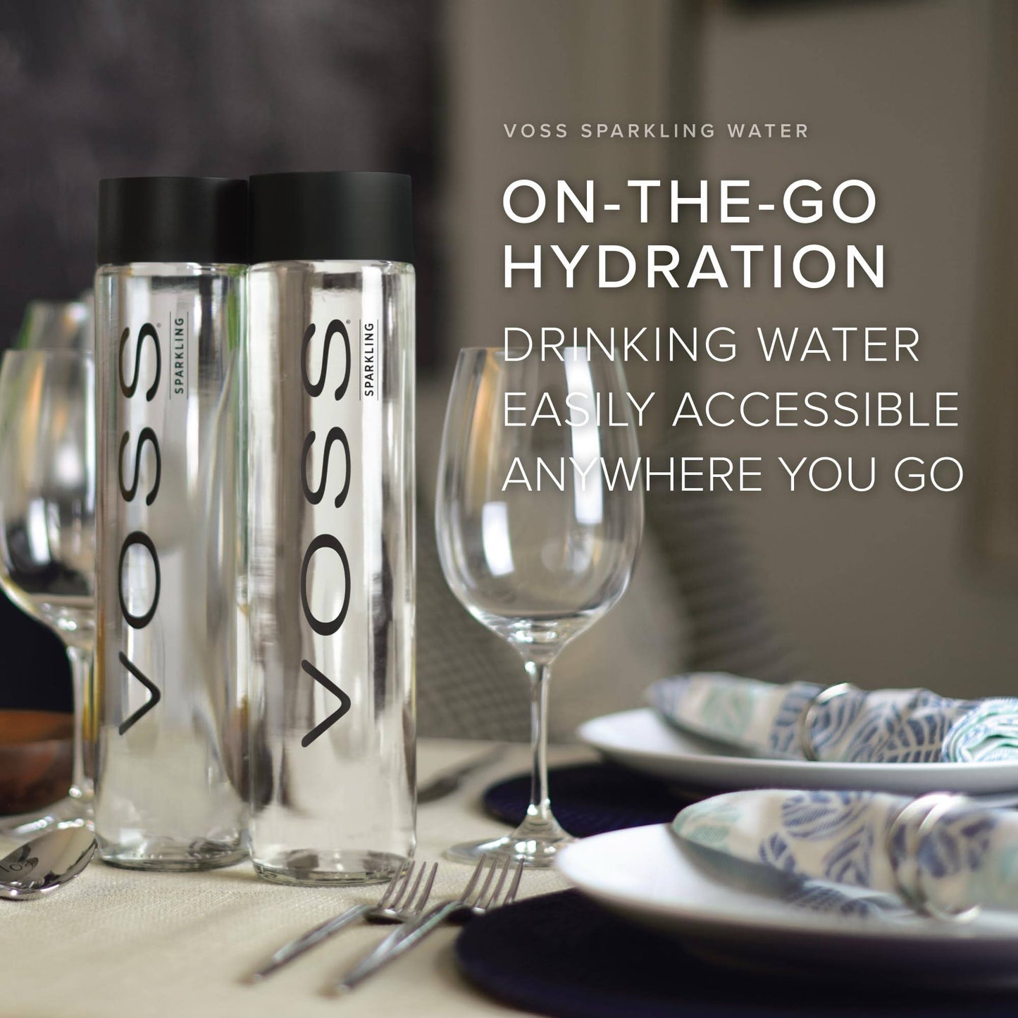 Voss Sparkling Water 800ml X 12 Box Glass bottle
